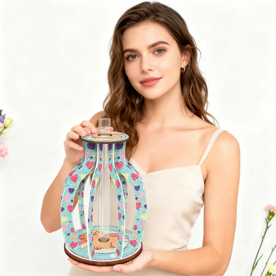 

flower pot vase Ornaments 2026 new style DIY diamond painting accessories art rhinestones canvas adult crafts kit full crystal