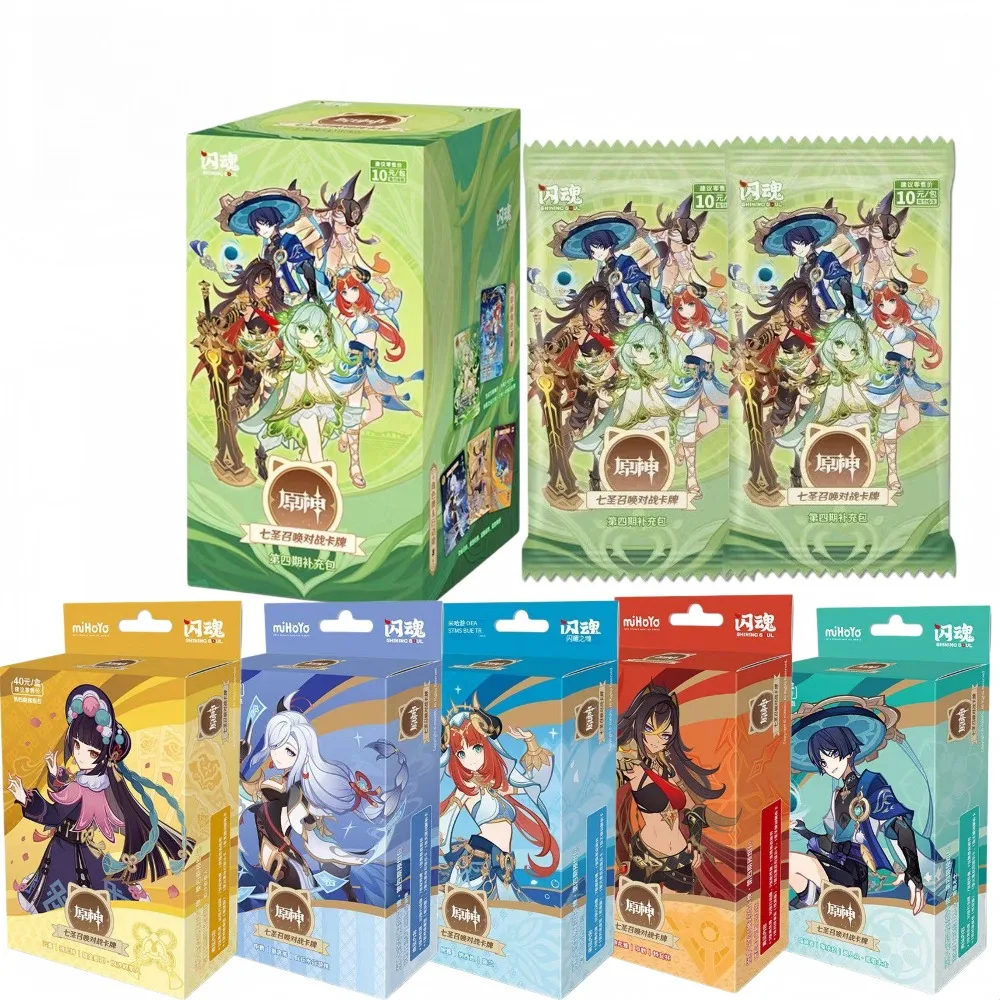 

Genshin Impact Card Genius Invokation TCG Preconstructed Deck Collectible Cards Trading Game Peripheral Toys Gifts for Fans