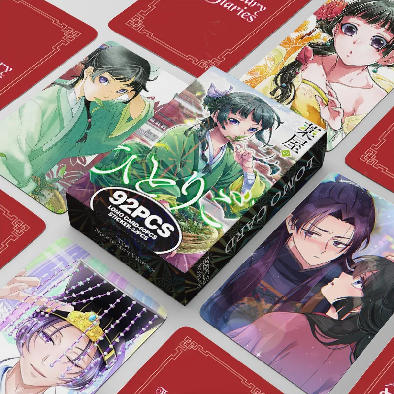 

50pcs The Apothecary Diaries Anime Lomo Cards Kawaii Small Card Postcards Message Photo Gift Collection Cards Gift