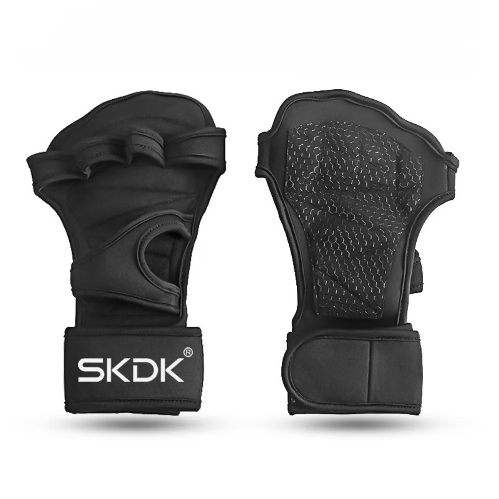 Thicken Weight Lifting Gloves Non-slip Wear-resistant Half Finger Workout Gloves Durable Adjustable Cycling Motorcycle Gloves