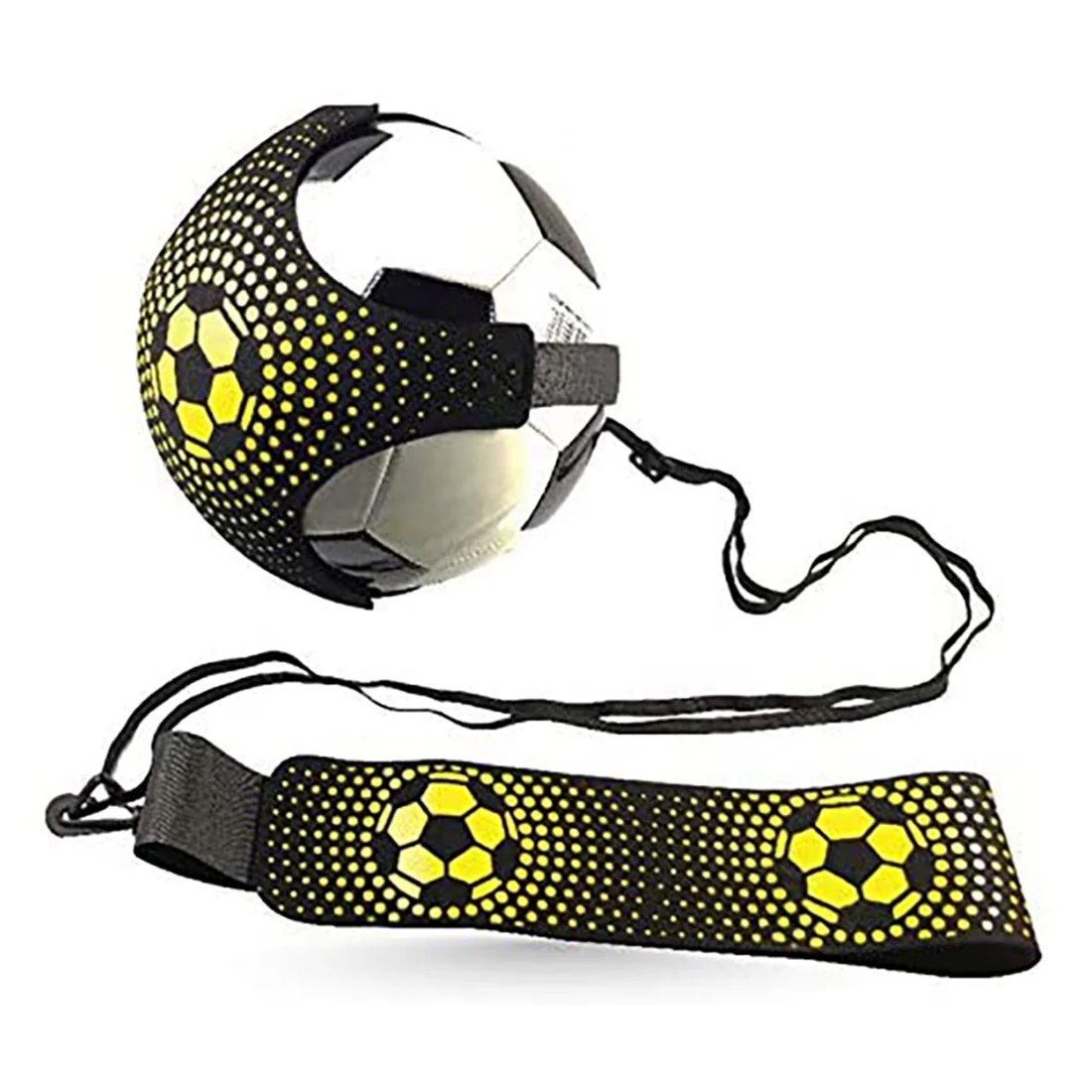 Soccer Ball Training Belt, Football Kick Throw Solo Practice Training Aid Control Skills Adjustable Belt for Kids Adults