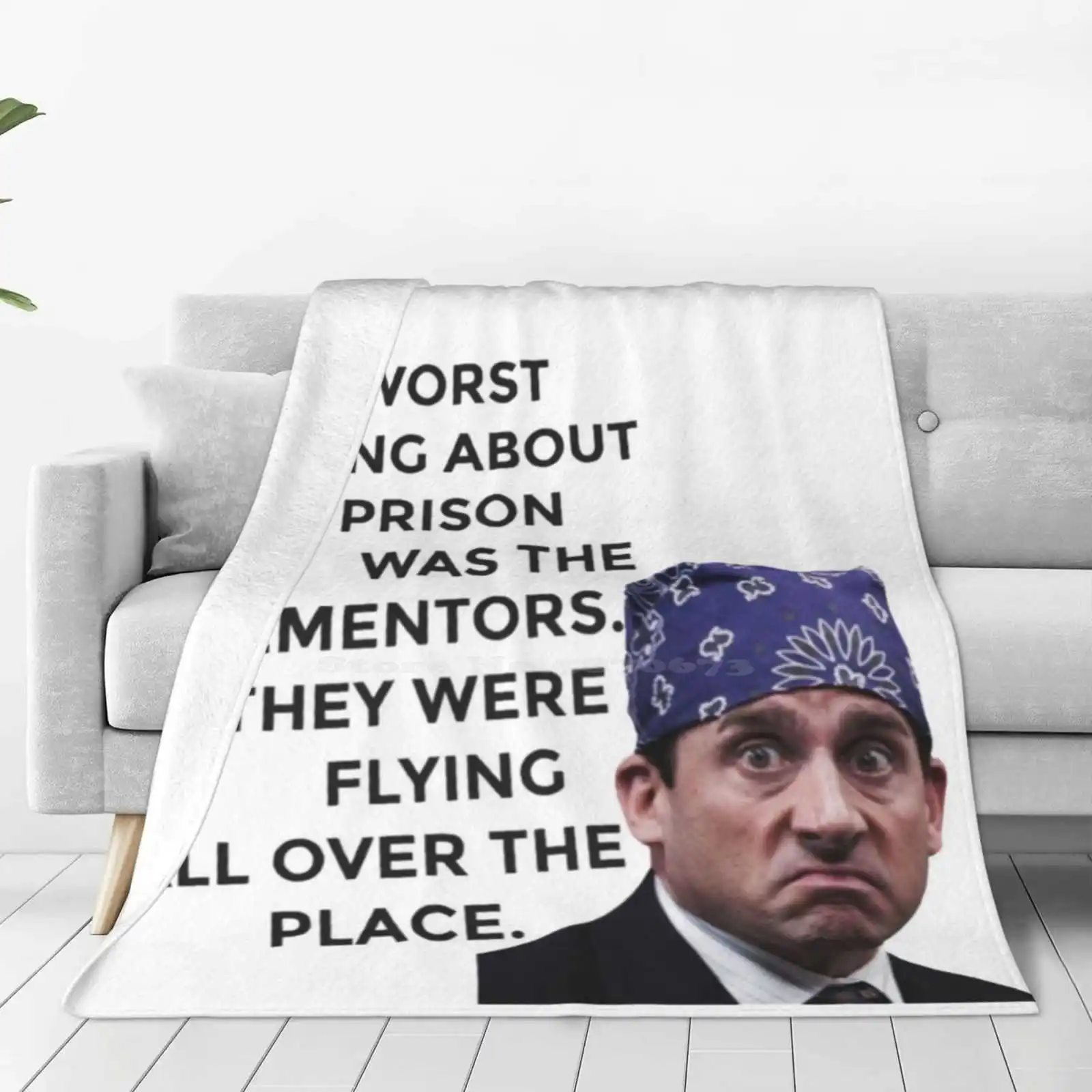 

Prison Mike / Michael-The Office Us Creative Design Light Thin Soft Flannel Blanket Steve Carell Prison Mike Tumblr Funny Actor