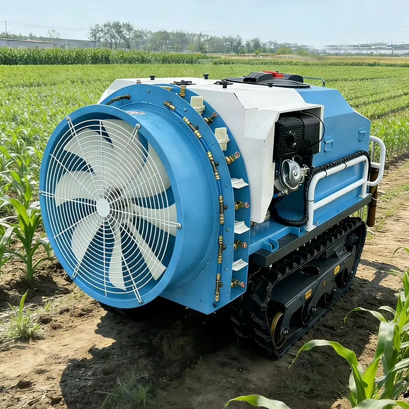 100L Self-Propelled Agriculture Spraying Robot Remote Control Crawler Orchard Sprayer  15-20m Spray Range for Farm Orchard