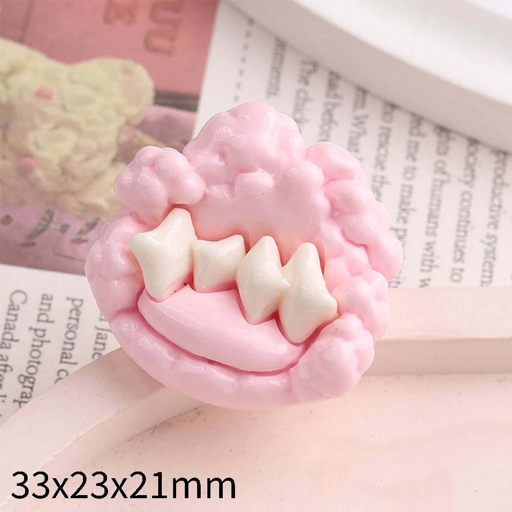 2PCS 33x23x21mm 소파 시리즈 머리핀 Scrapbooking을위한 소형 플랫 백 수지 카보 숑 DIY 홈 장식 공예 액세서리