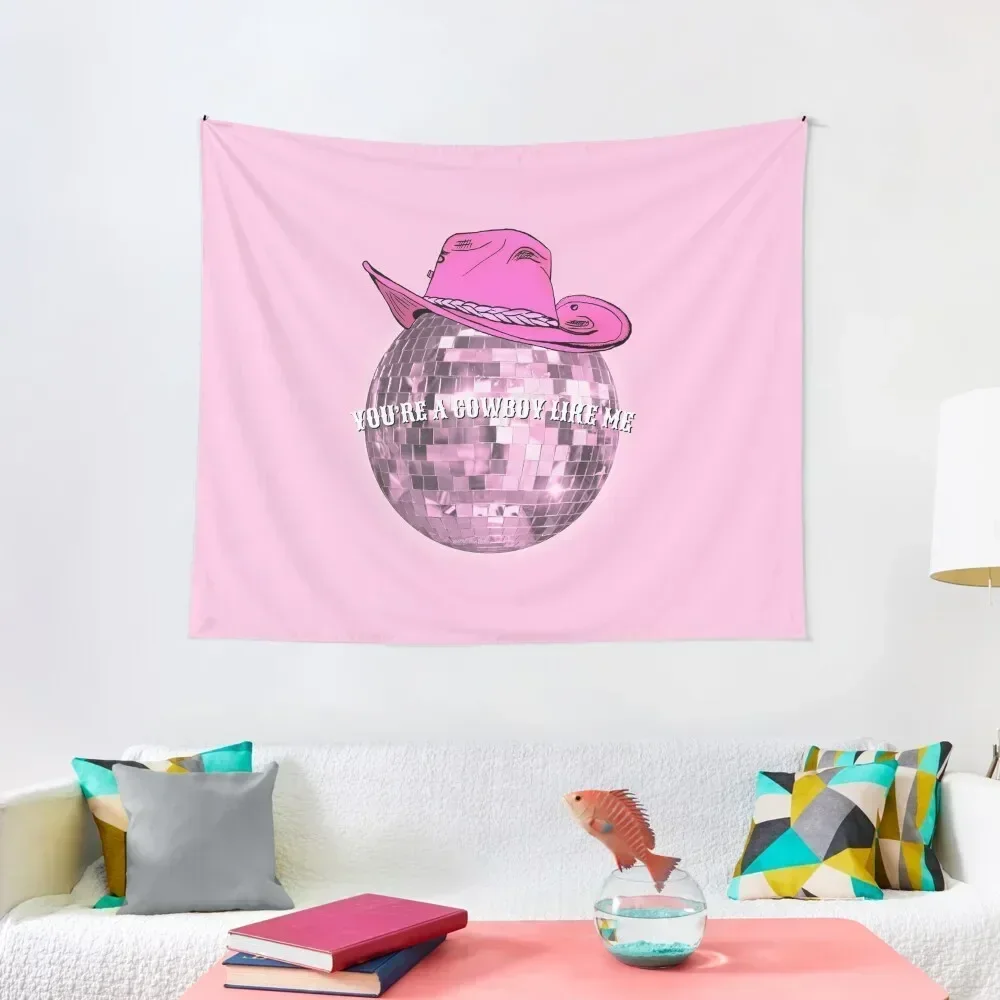

Cowboy Like Me Disco Ball Pink Tapestry Things To The Room Decoration Bedroom Decoration Aesthetic Room Decorations Tapestry