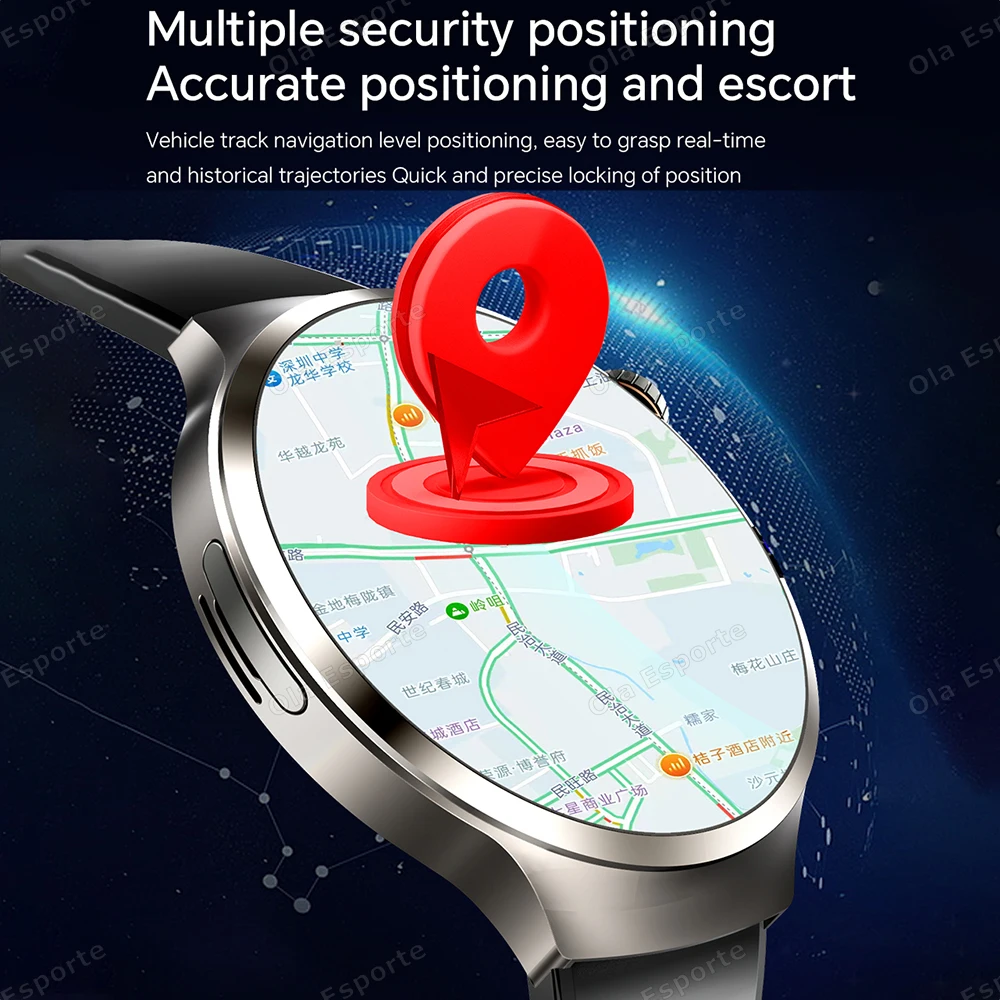 جديد 5G بطاقة SIM الساعات الذكية NFC GPS جوجل بلاي IP67 مقاوم للماء واي فاي Tiktok كاميرا بطاقة SIM ساعة ذكية للرجال النساء PK PGD