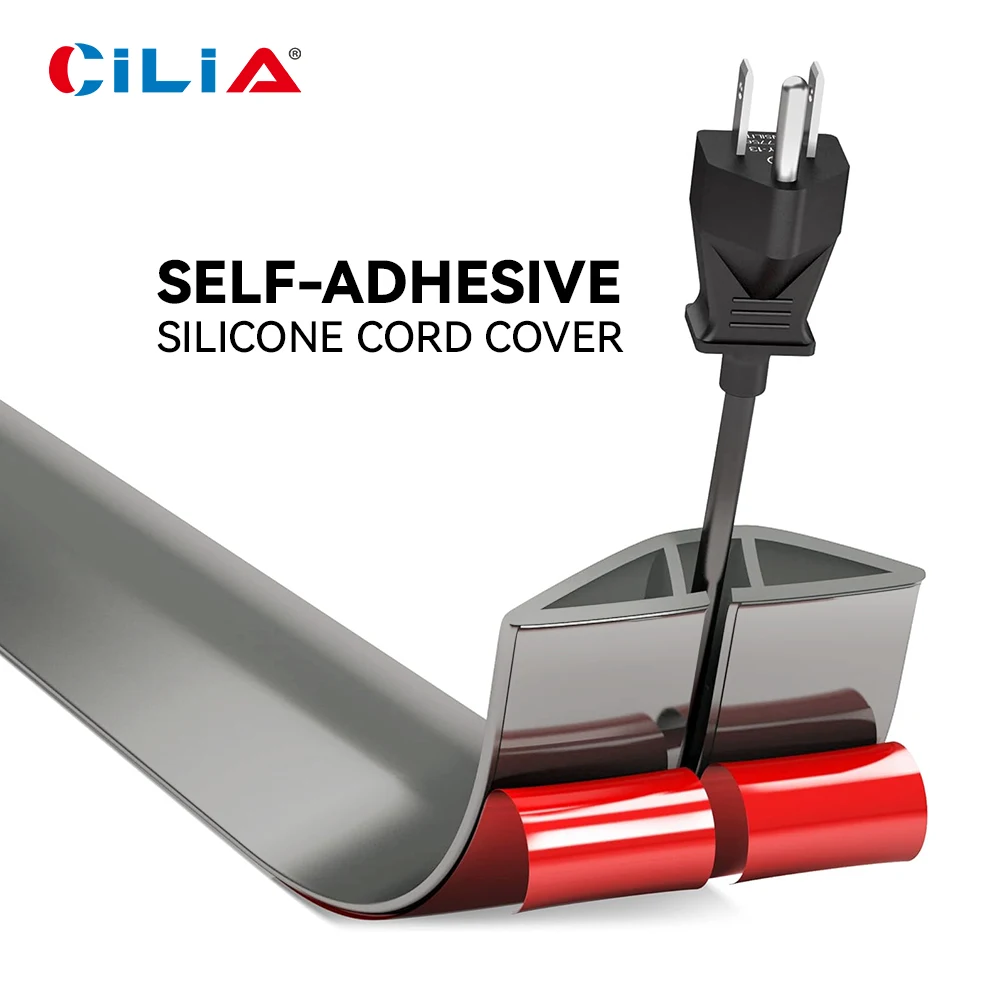 1Pc 1M Floor Cable Protectors PVC Cable Protectors Self-adhesive Cable Protectors Cable Hiding Covers Flexible Wire Duct