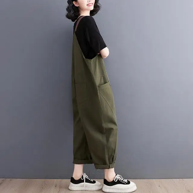 

Elegance Women Jumpsuits Waist Ins Clothes Loose Denim Bow Teens Streetwear Overall Exercise Zipper Womens Basic Wide Workout