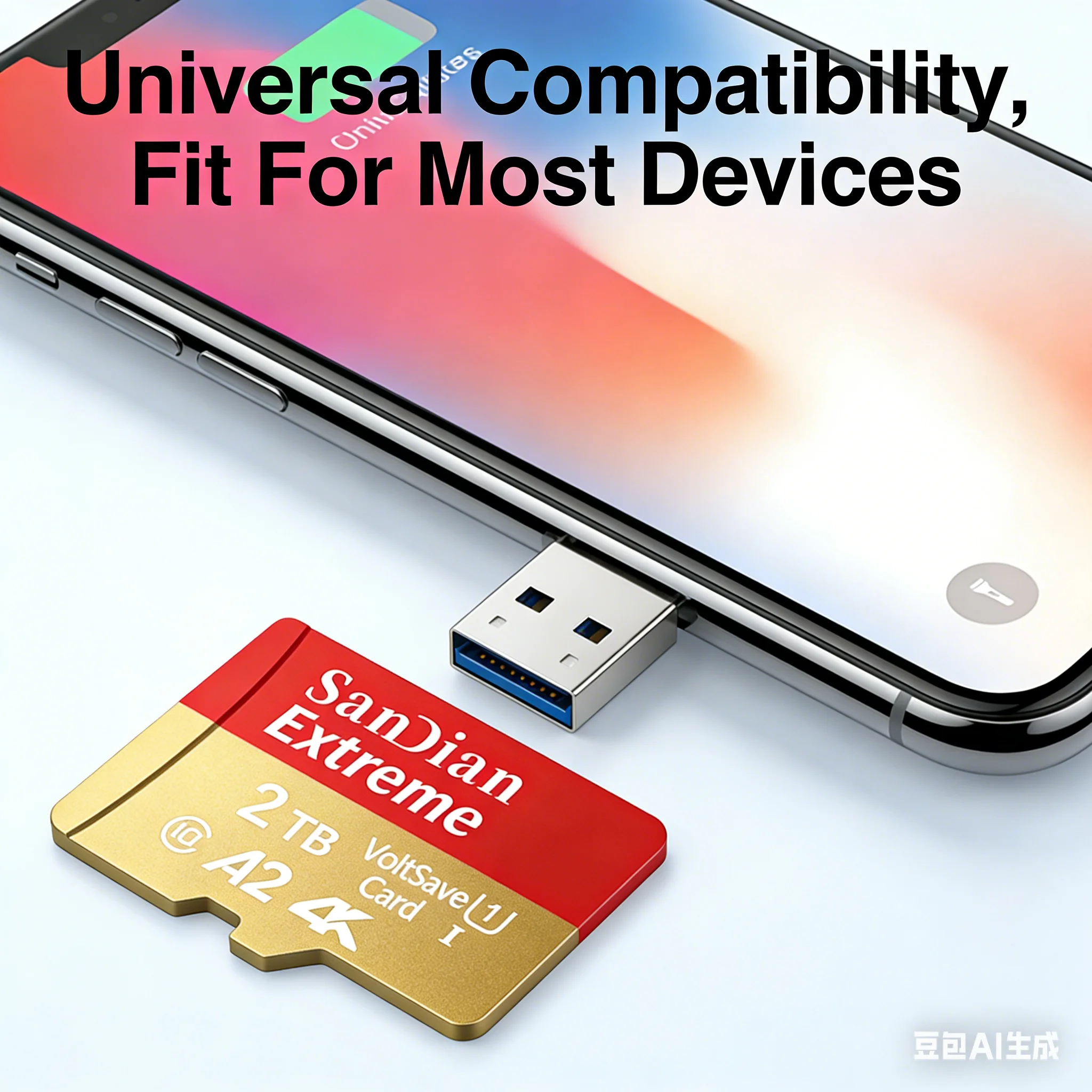 USB-Adapter für SD-Speicherkarten der Klasse 10 (512 GB/256 GB) – Highspeed-Micro-TF/SD-Karte für Mobiltelefone/Laptops_voghion.com