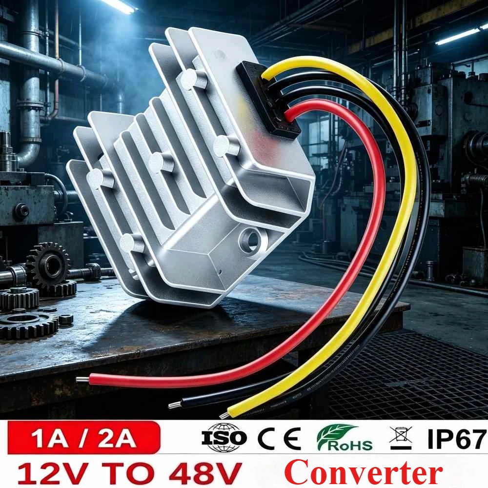 12V-48V 12V/to 48V2A 96W Boost Converter Regulators CE RoHS Overcurrent Protection Step Up Low Heat DC-DC Car Power Converters