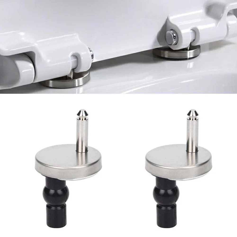 2pcs Toilet Hinges Top Close Soft Release Quick Fitting Heavy Duty Hinge Pair Stainless Steel Toilet Top Fix Hinge Pack Bidet At