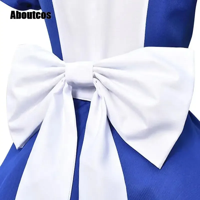 

Aboutcos Game Alice Madness Returns Cosplay Costume Princess Dress Maid Dress Made Halloween Party Maid Dress Apron For Women RR