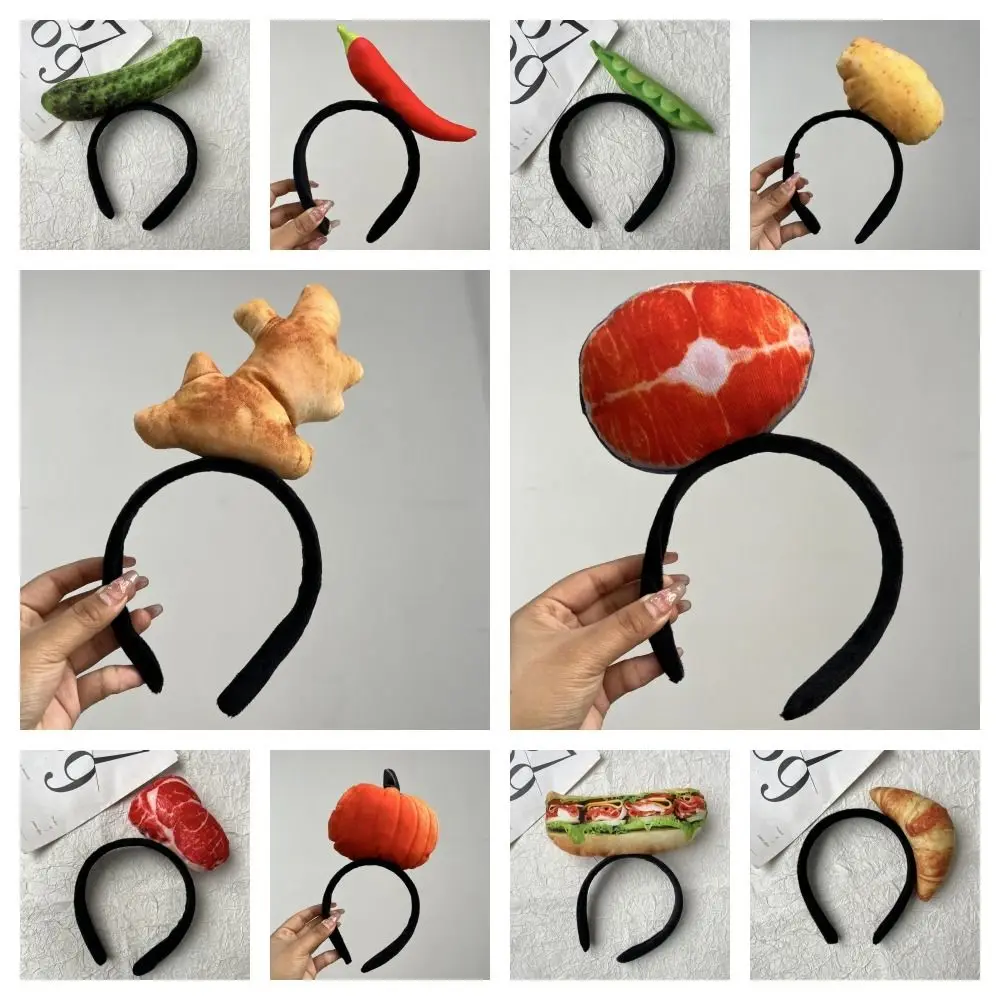 Personalità Kawaii Cibo simulato Cerchietto per capelli Stile coreano Copricapo Frutta Fascia Banana Patate Fasce per capelli vegetali Quotidiano