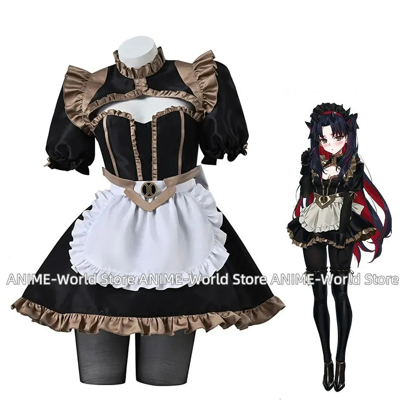 

Fate Grand Order Fenis Chaldea Maid Outfit Cosplay Ishtar Tohsaka Rin Costume Woman Lovely Dress Christmas Cosplay