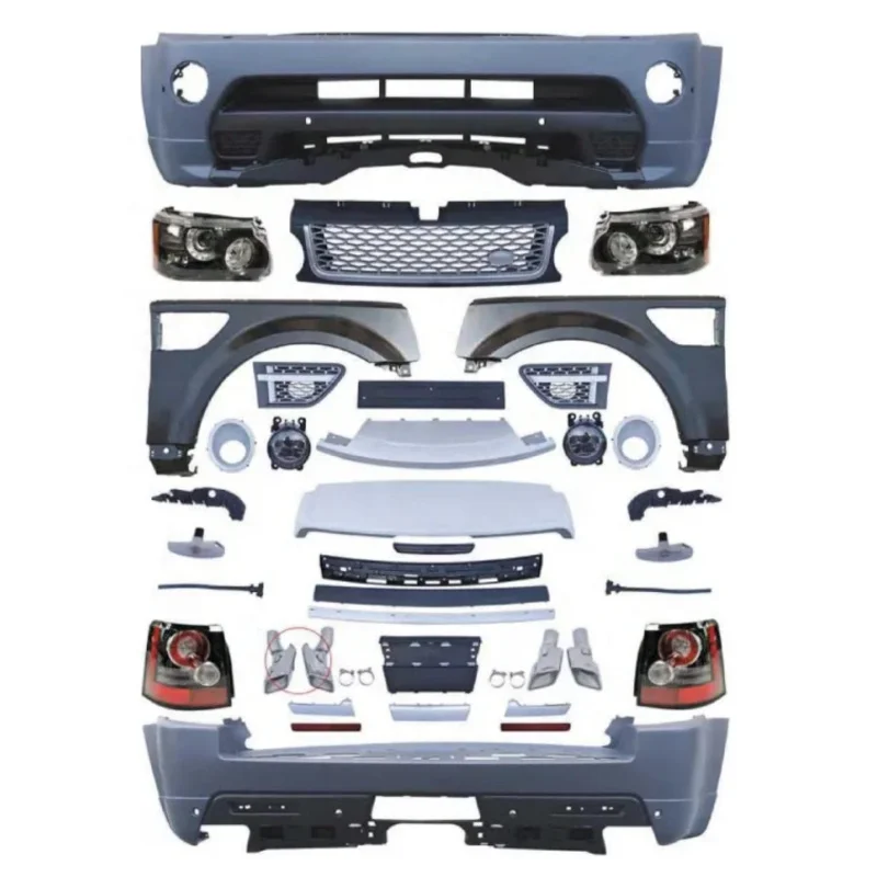 

Body Kit Suitable for Land Range Rover Sport L320 Facelift (2005-2013) Autobiography Design Front Rear Bumper with Headlight