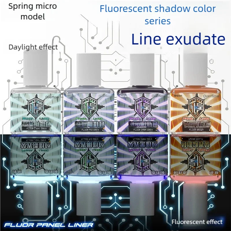 Water-based Panel Line Paint 18ml Plastic Model GK Weathering Color for Military Model Hobby Painting Tools DIY