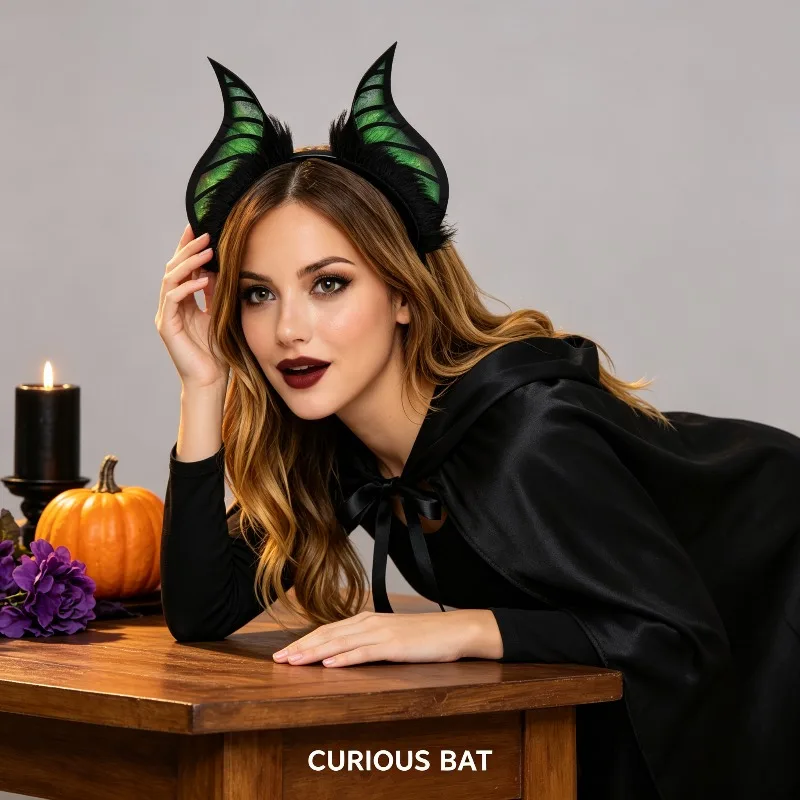 Simulation Bat Ear Headband Cosplay Party Atmosphere Styling Dress Up Head Prop