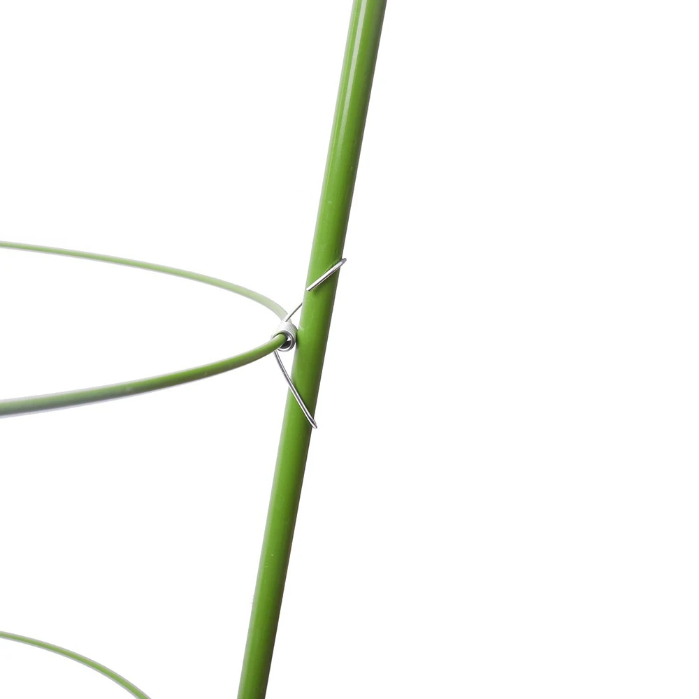 강철 + 플라스틱 식물 지원 지원 토마토 녹 방지 스탠드 격자 45cm 케이지 등반 꽃 프레임 정원 식물