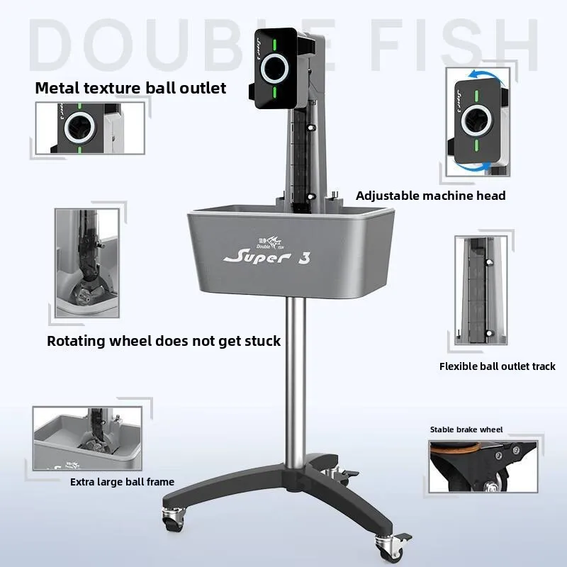 Pisces super 3rd generation plus version serve machine upgraded version table tennis automatic serve machine super 3rd generatio