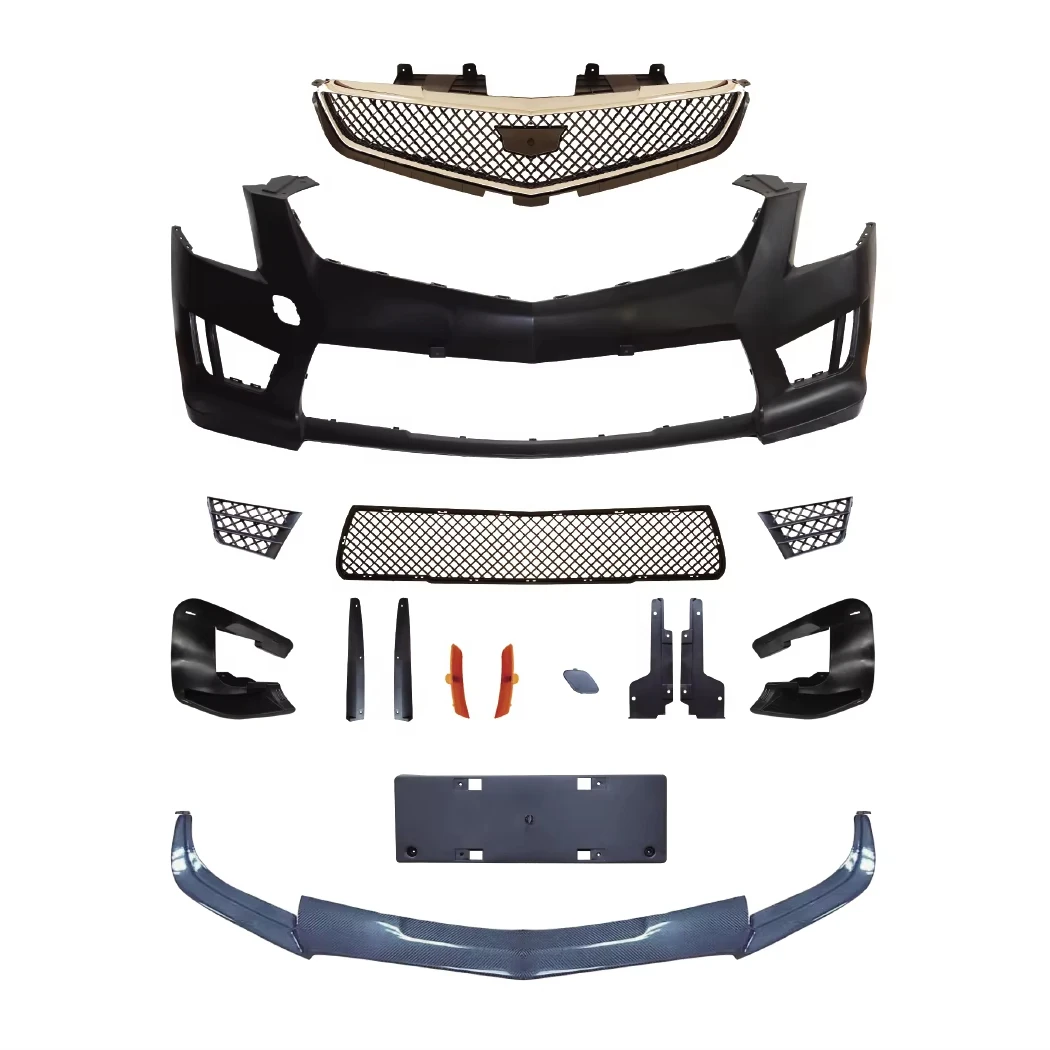 Car Body Kit Modification Front Bumper Rear Bumper Grille For Cadillac ATS Upgrade To ATS-V Second Generation Style