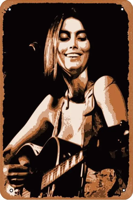 muecddoa Emmylou Harris – Music – Vintage Metal Tin Sign Wall Decor for Bars, Restaurants, Cafes, Pubs 12 x 8 Inch Art Print Ret