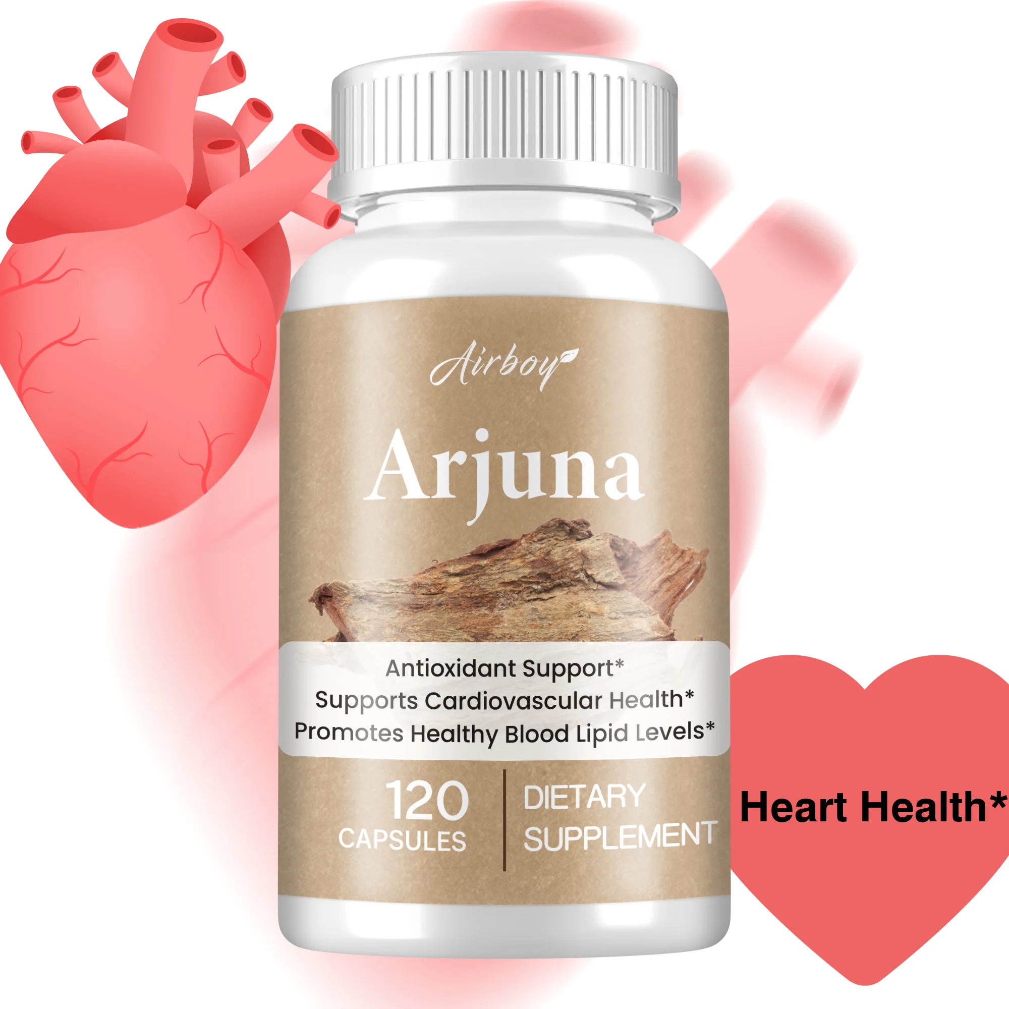 

Капсулы Arjuna — способствующие здоровью сердца и кровообращение, повышают иммунитет защиты, антиокислительные - 120 капсул