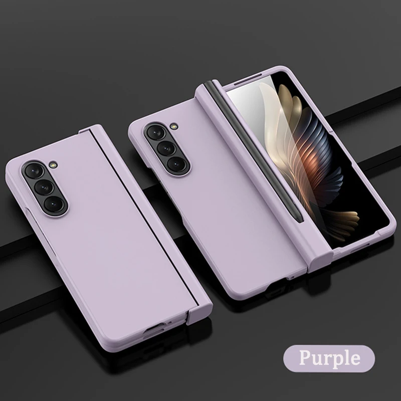 For Samsung Galaxy Z Fold 5 Fold5 Phone Case Ultra-thin Frosted Protective Cover Anti-fall FOLD5 All-inclusive Matte Fold Case