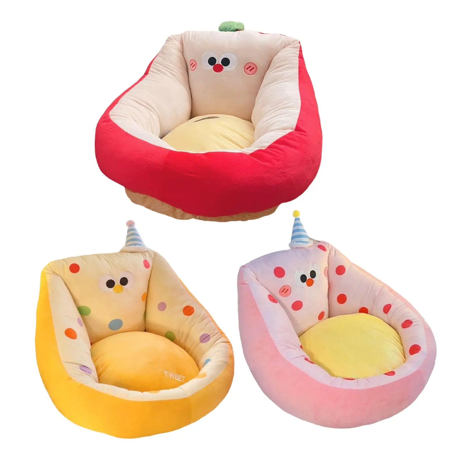 

Cushion Chair Cute Soft Funny Stuffed Seat Cushion for Playroom Living Room for Girls Woman