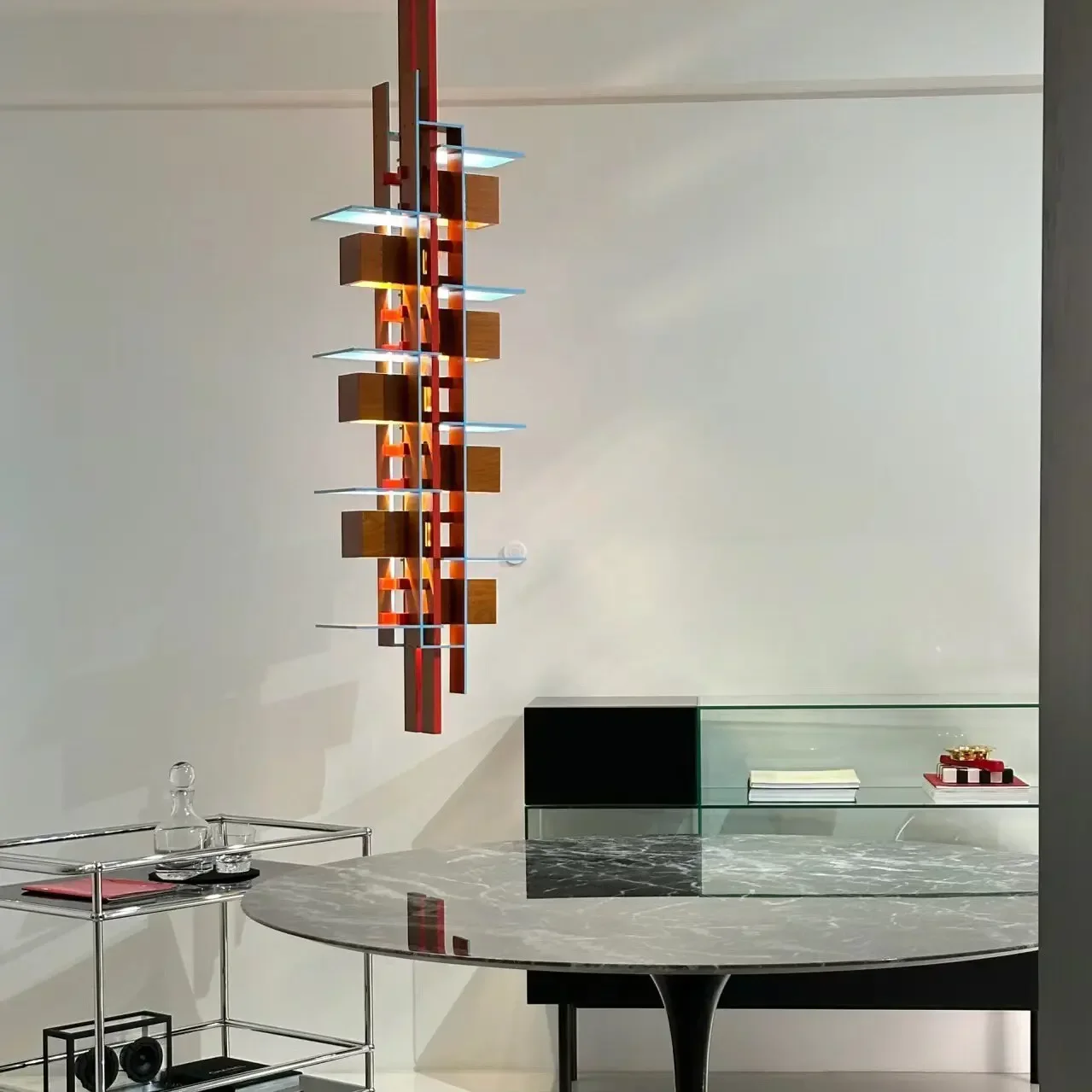 Japanese Solid Wood Pendant Light Frank Lloyd Wright Taliesin Ceiling Lamp for Villa Living Room Dining Room Art Chandelier