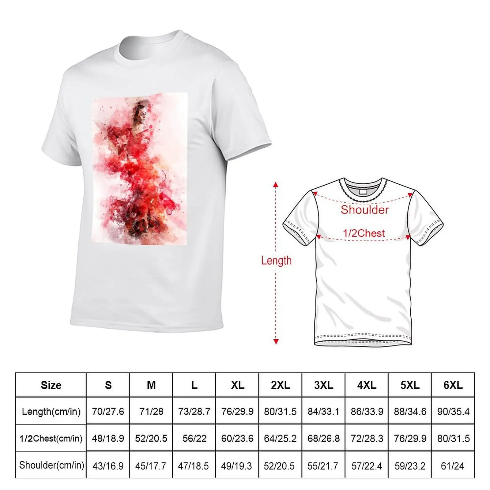 Flamenco Dancer T-Shirt custom shirt hippie clothes t shirts for men graphic