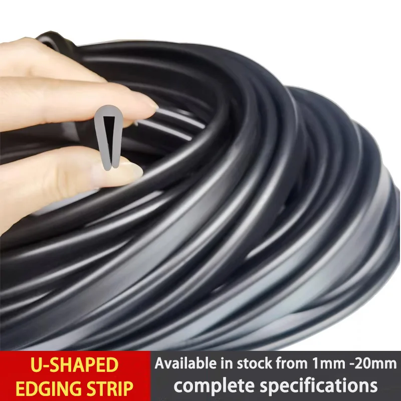 

U-Shaped Edge Banding Tape Anti Collision Edging Strip Rubber Card Strip Glass Inlay Strip