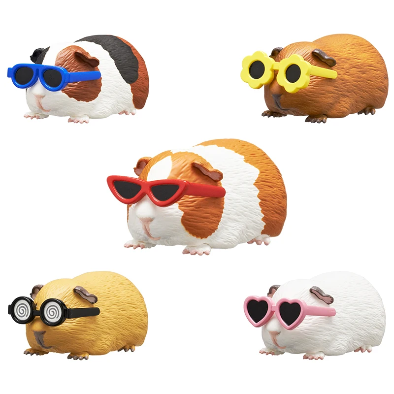 

Японские оригинальные солнцезащитные очки с героями мультфильмов, морская свинка, каваи, фигурки, слепая коробка, коллекция игрушек, украшения, подарки для детей