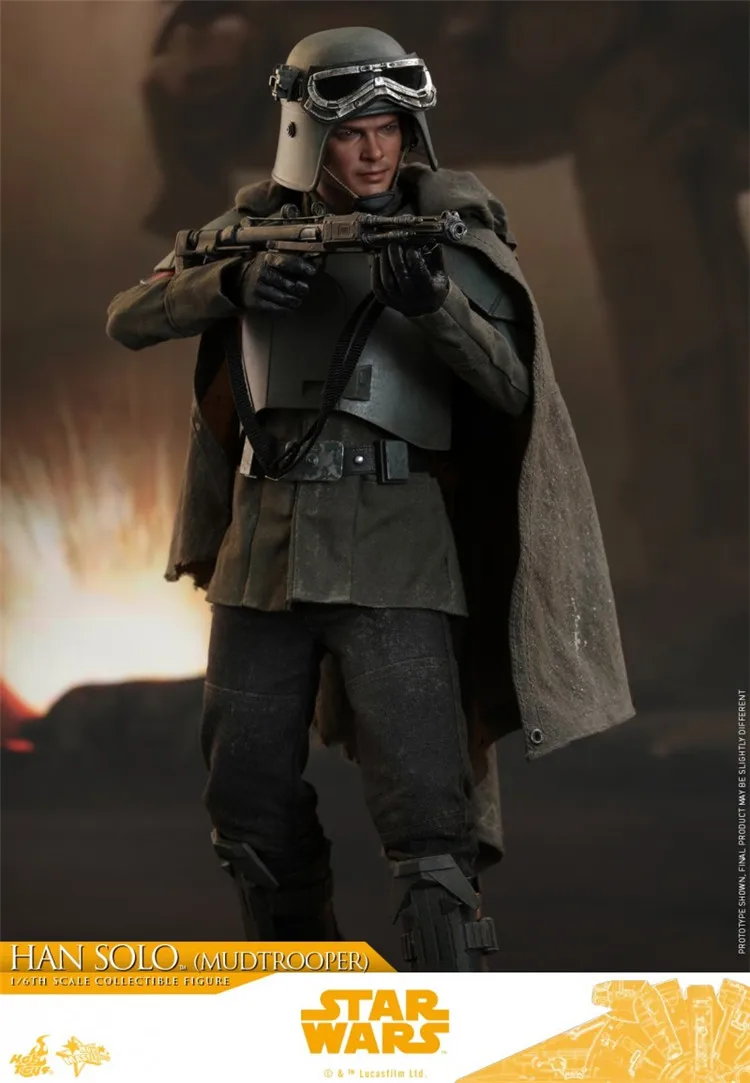 Original Hot Toys Star Wars Figuren HAN SOLO Mudtrooper Actionfiguren 1/6 Sammlerstück HT MMS493 Statue Puppe Modellkollektion