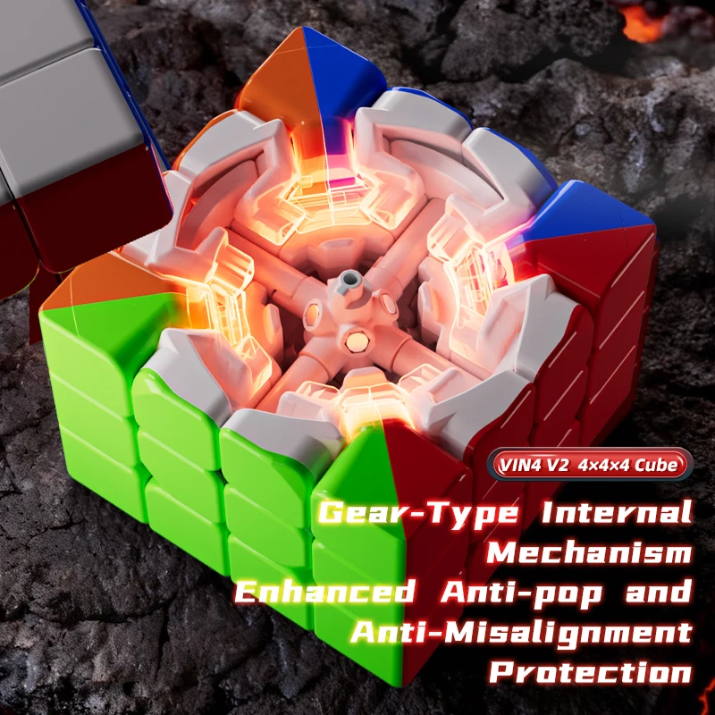 VinCube 4x4 (58 مللي متر) M V2 Apex المكعب السحري 4x4 المغناطيسي V2 زيادة سرعة مكعب 4x4 (58 مللي متر) M V2 سبرينت أُحجية مكعبات لعب الأطفال هدية #4