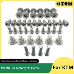 OTOM M6 M8 Motorcycle Full Screws Kit Tapping Bolts Shock Absorber Plate Brake Disc Guard Nut Fork Lowering Shoe For KTM EXC SXF