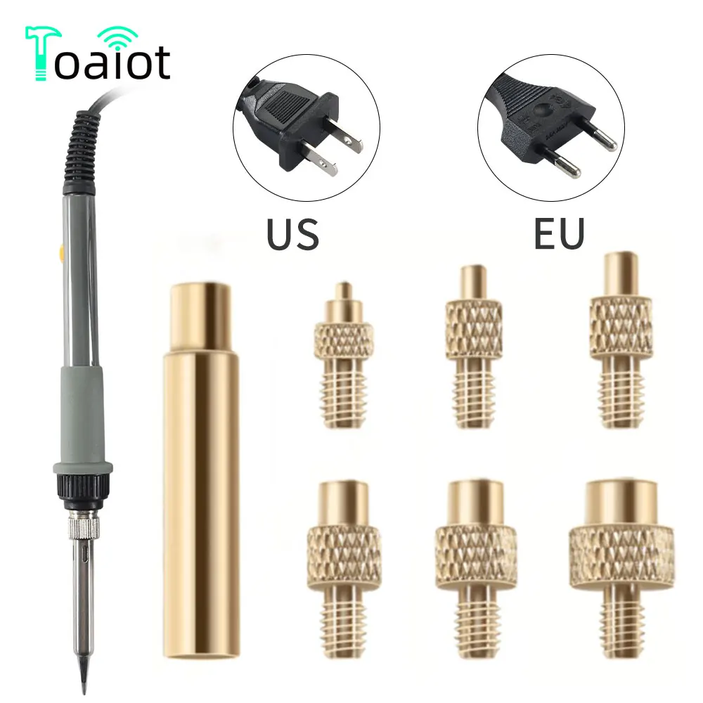 열 삽입 너트 다리미 팁 황동 핫멜트 삽입 너트 내장 키트, M2-M8 납땜 다리미 팁, 열 삽입 도구, 3D 프린터 액세서리 