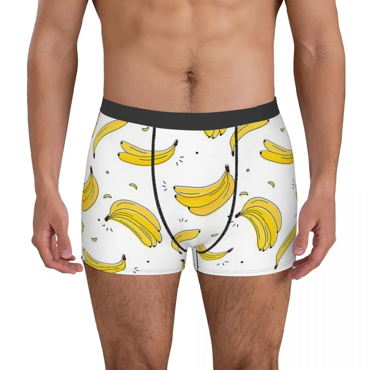 Banana Pattern Seamless Fruit Underpants Homme Panties Man Underwear Sexy Shorts Boxer Briefs