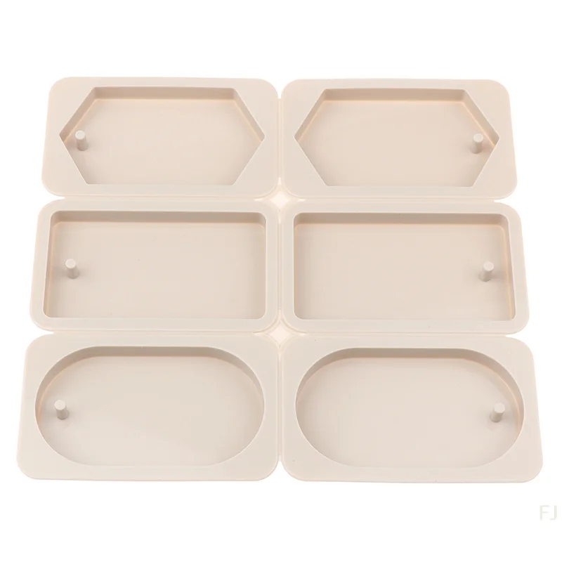 

[YU]6-Cavity Soap Mold Round Rectangle Shaped Silicone Mold Ice Mold Aromatherapy Wax Plaster Model Gift Tool DIY Cake Molds