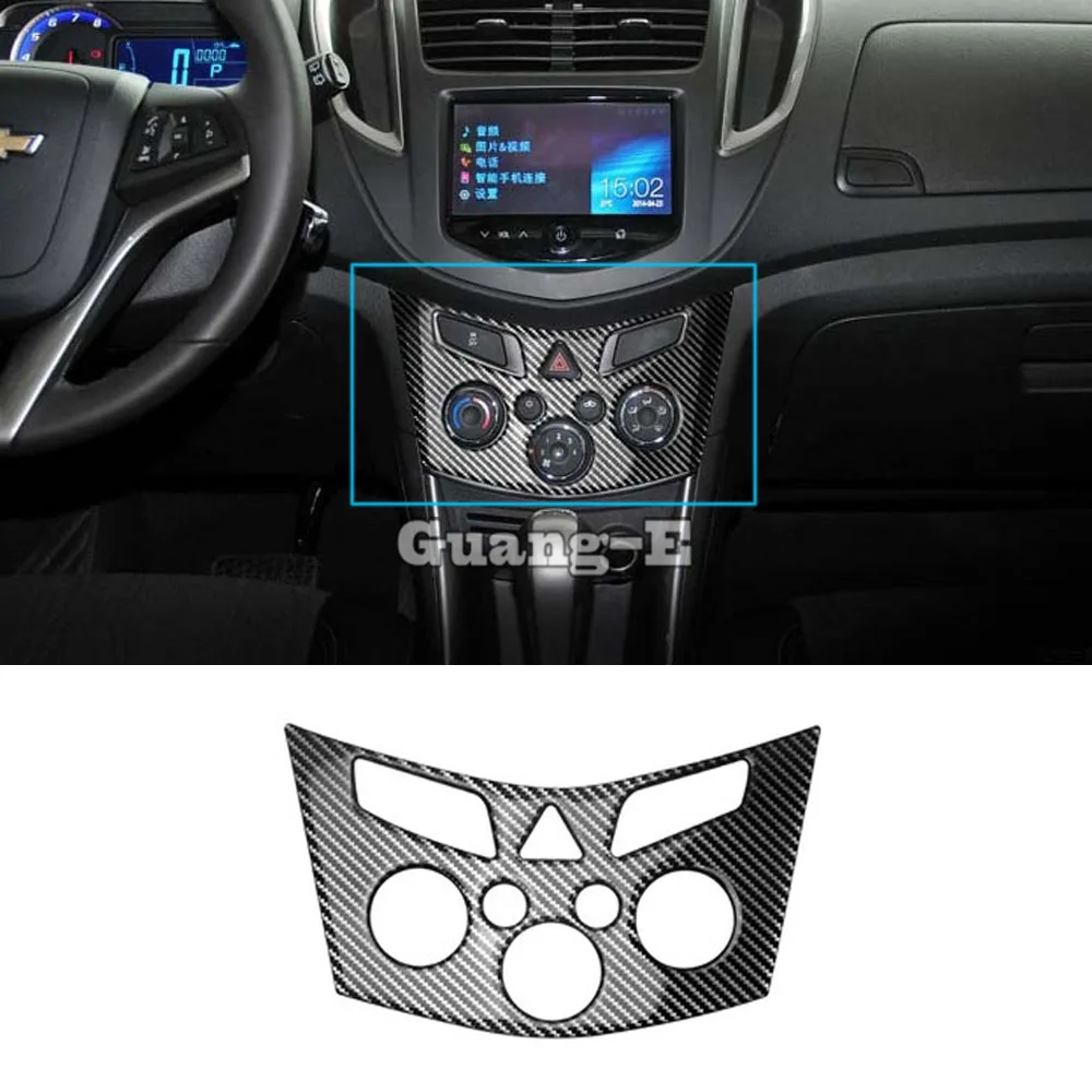 

For Chevrolet Trax 2014-2018 Car Warning Lamp Console Temperature Air-Condition Panel Volume Navigation Switch Trim Frame