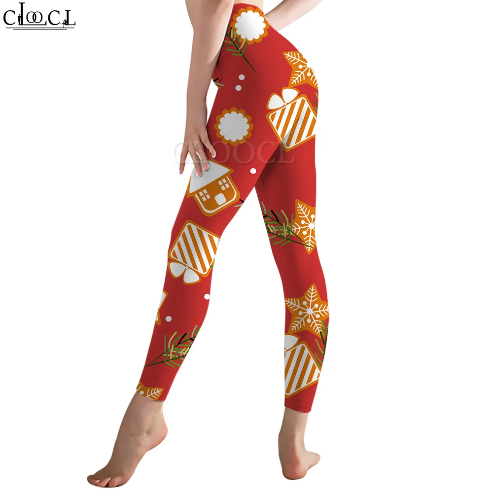 CLOOCL แฟชั่นผู้หญิง Legging รูปแบบของขวัญคริสต์มาส 3D พิมพ์กางเกงสําหรับออกกําลังกายหญิง Push Up Jogging GYM กีฬา Leggings