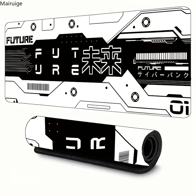 

90x40cm Black And White Art Mouse Pad Gamer Large HD Mousepad Playmat Soft Office Natural Rubber PC Desktop Mouse Pad Mouse Mats