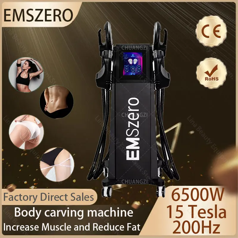 

2025 EMSZERO Weight Loss Professional Shaping Machine 6500W 200Hz RF Electromagnetic Muscle Stimulator Non invasive