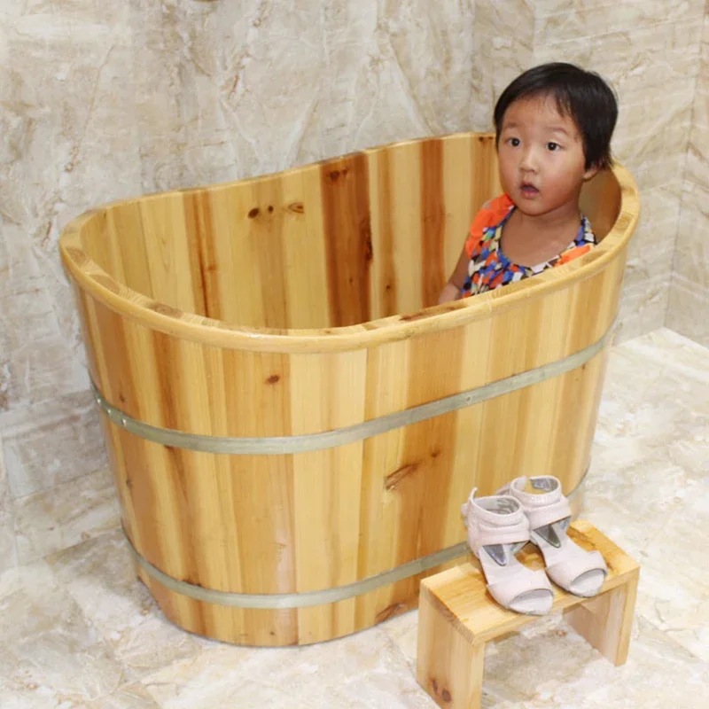 Bathtub Ice Bath Tub Sauna Wood Mobile Foot Washer Newborn Bathroom Tubs Baby Hot Outside Adults Badewanne Adult Portable