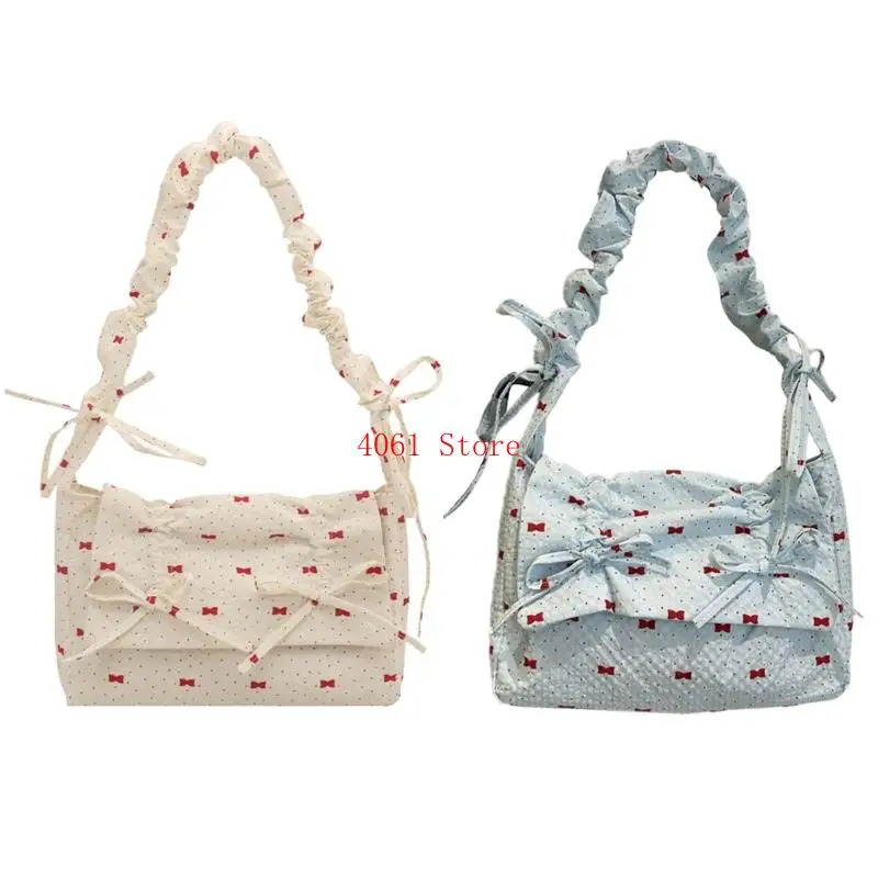 

Modern Ruffled Floral Shoulder Bag Polyester Casual Handbag Crossbody Bags