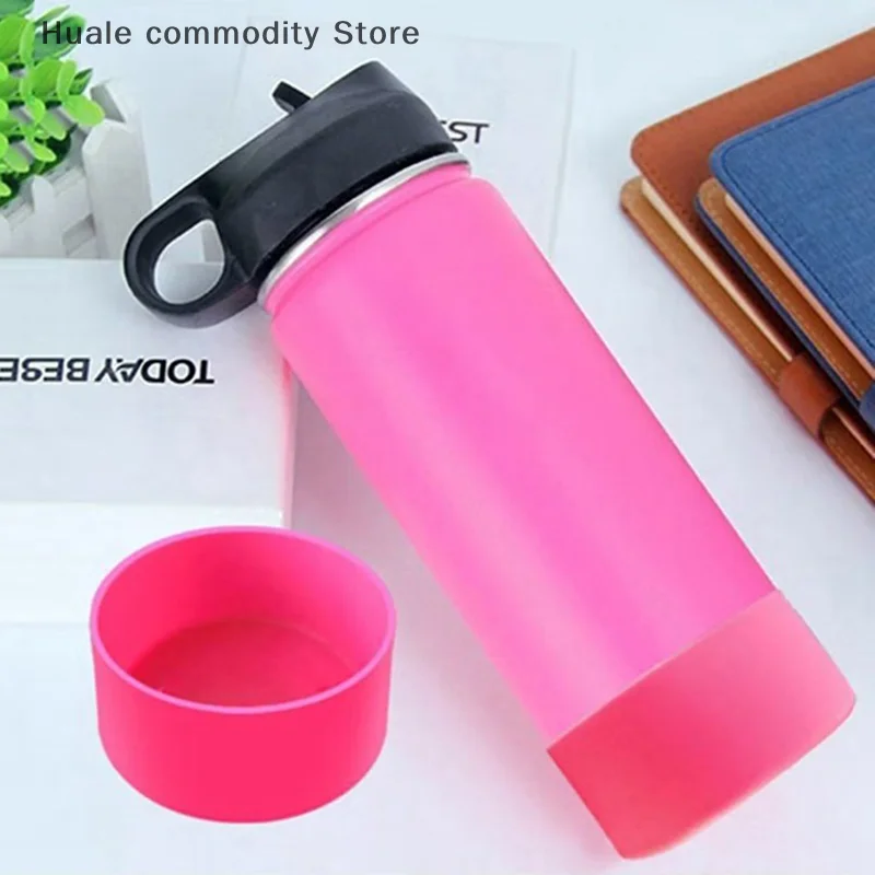 Cubierta para taza, botella de agua deportiva, cubierta para taza, botella espacial, cubierta de silicona, alfombrilla inferior, posavasos Universal de 12 a 40oz, acceso resistente al desgaste