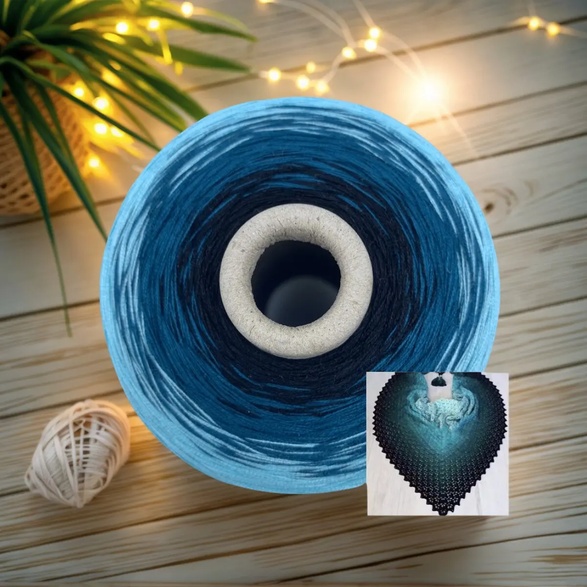 

Cotton Cake Yarn 1000g Ombre Color DIY Handmade Crochet Knitting Material for Bouquet Blanket Seven-Star Blanket Cloak Craft