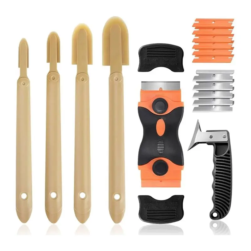 AB41-Silicone Removal Tool Set - Caulking Tool Set For Bathroom, Kitchen, Windows, Tiles