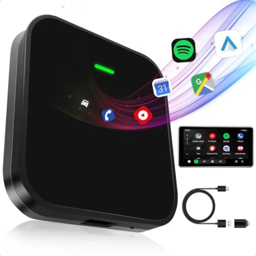 

Android Auto Wirel Adapter Android Auto Dongle for OEM Wired Cars Convert Wired to Wirel Android Carplay Low Latency Stability