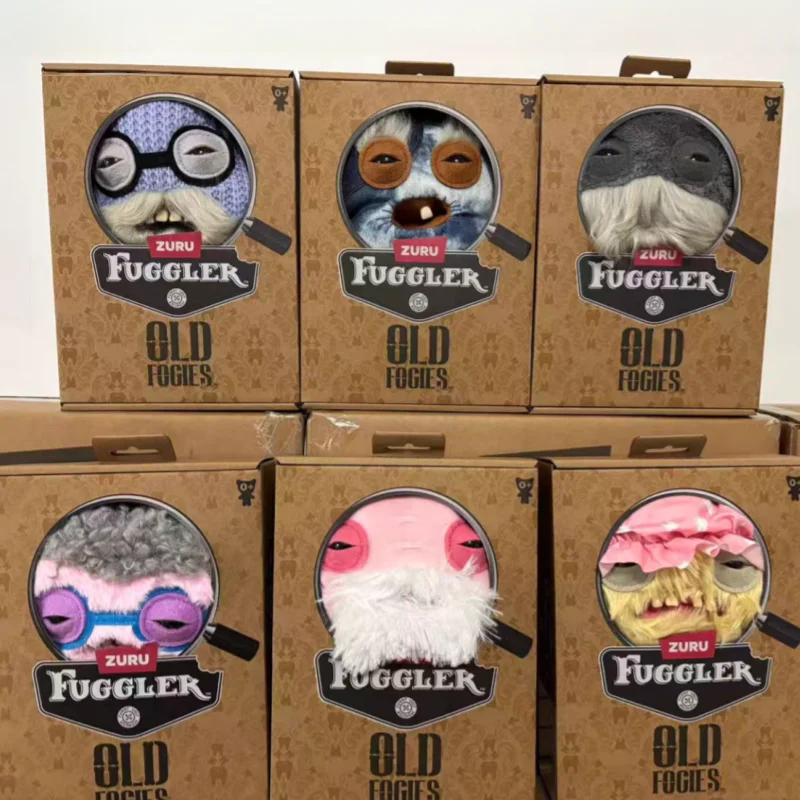 

In Stock Genuine Fuggler Monster with Cute Teeth Old Fogies Series 23cm Mischievous Plaything Ugly Plush Doll Collectible Toys