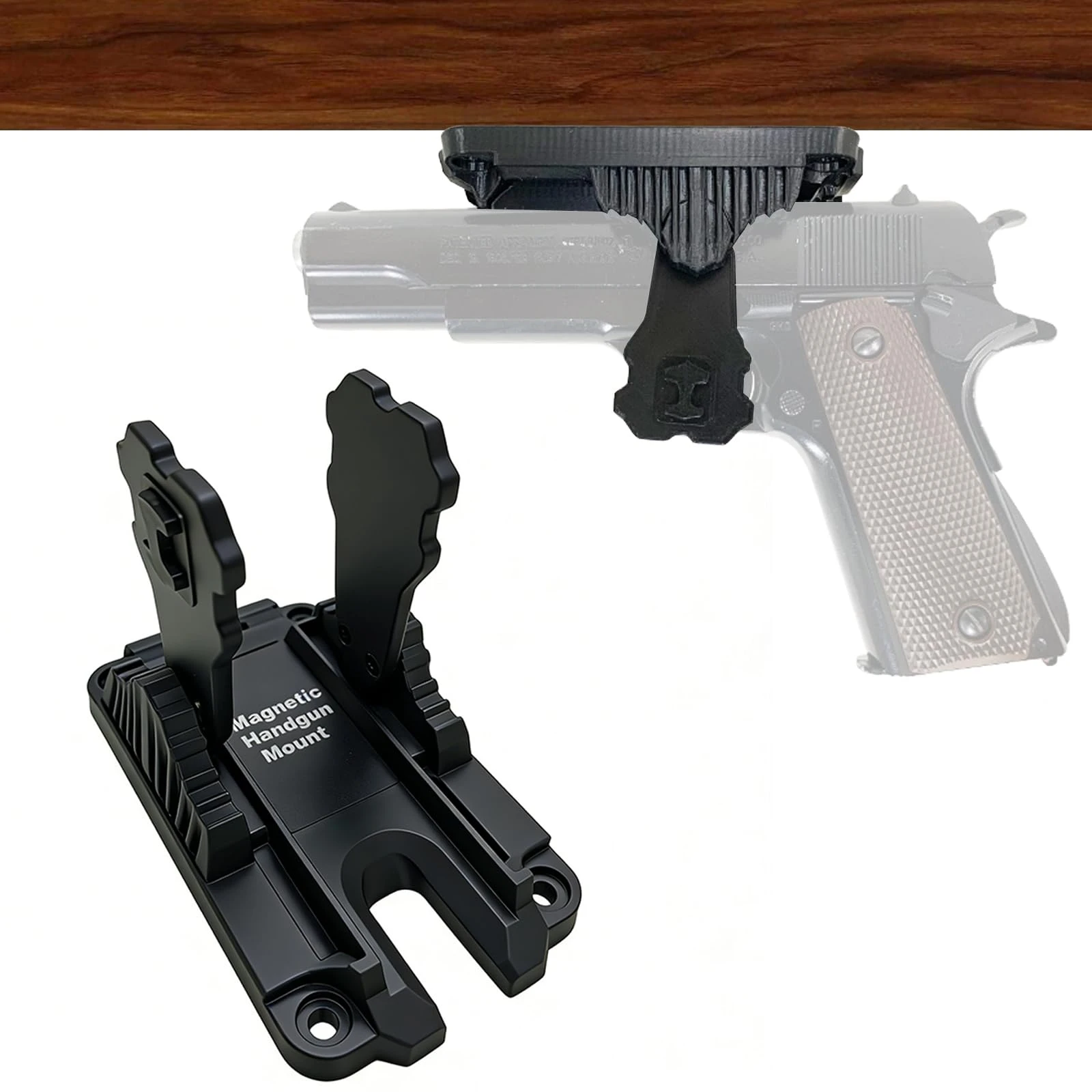 Tactical Gun Magnet & Magnetic Gun Mount ,Concealed Tactical Concealed Holster for Cabinet Vehicle Truck Cashier Table Car